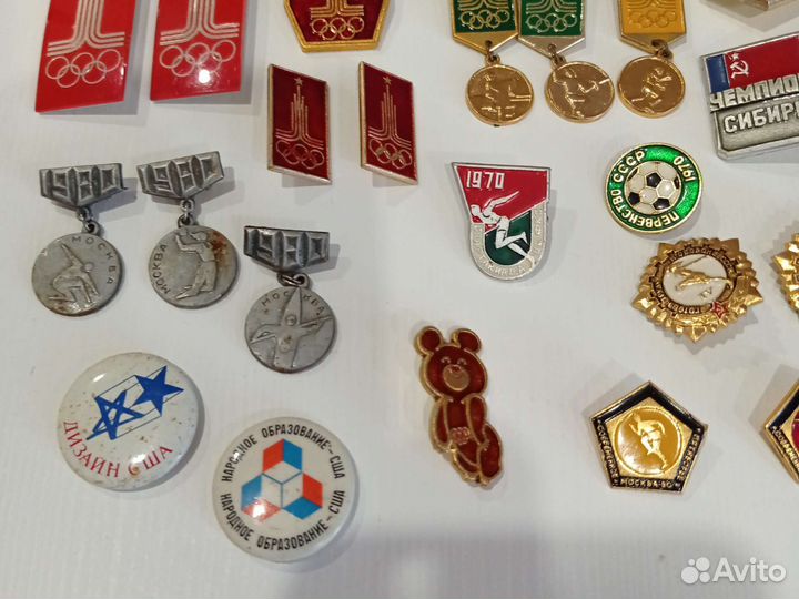 Значки СССР олимпиада 80