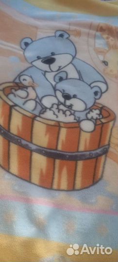 Плед детский плюшевый