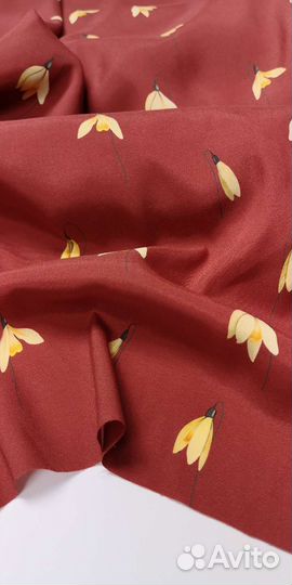 Отрез ткани шелк натуральный