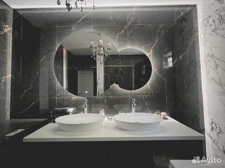 Зеркало с подсветкой прямоугольное