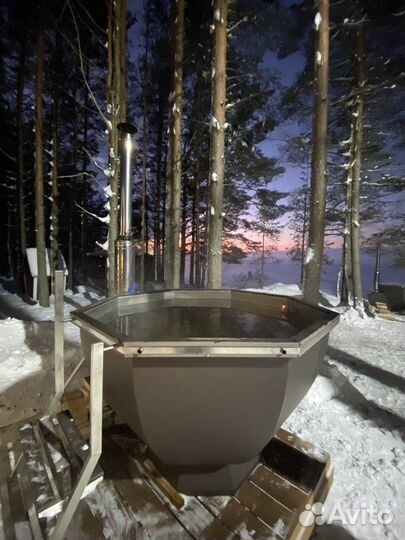 Банный чан на дровах