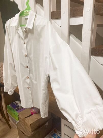 Рубашка женская оверсайз белая