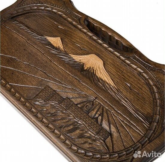 Нарды резные Арарат с ручкой 30*30 армянские