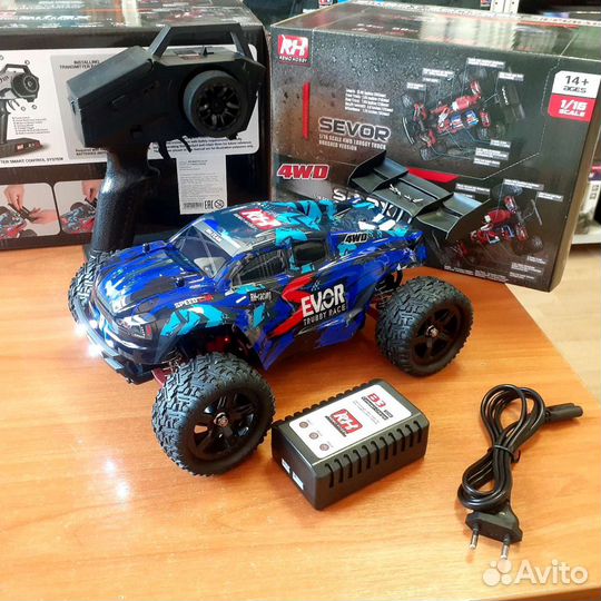 Р/у Remo Hobby sevor 1665UPG 4WD - 50 км/ч, фары