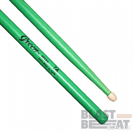 Барабанные палочки Agner 7A Зеленые (AG7A)