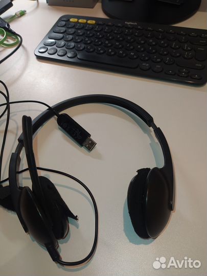 Наушники гарнитура Logitech USB H340