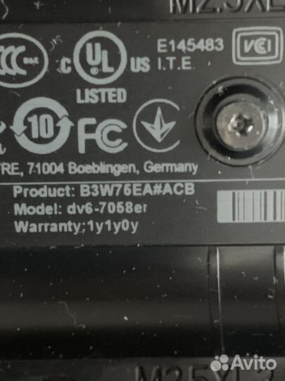 Hp pavilion dv6 -7058er