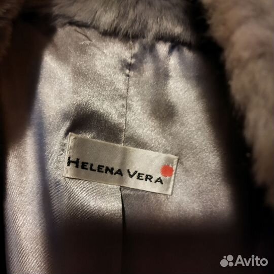 Искусственная шуба короткая серая