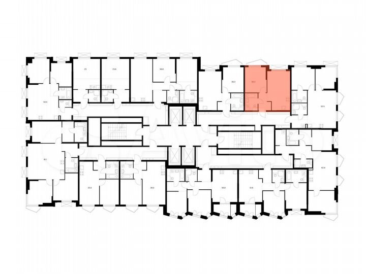 1-к. квартира, 36,3 м², 27/32 эт.