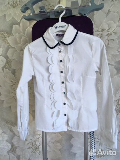 Блузка для девочки школьная 116 122