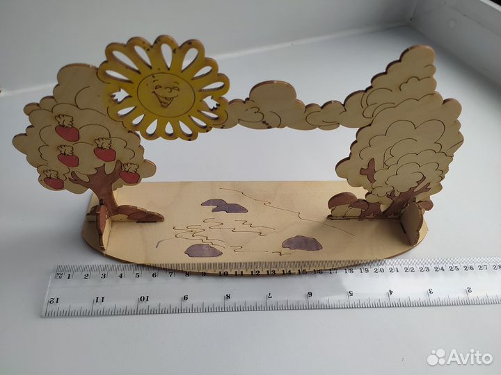 Детский деревянный кукольный театр