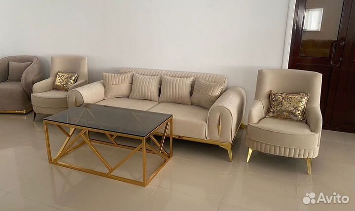 Чехол на угловой диван и кресло