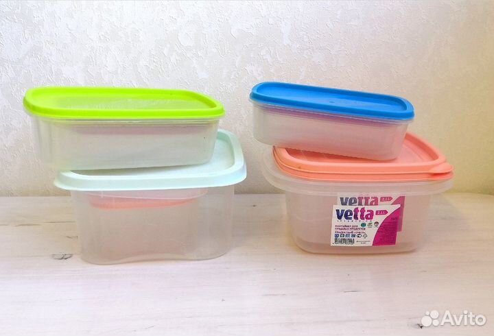 Контейнеры для пищи пластиковые, стакан складной