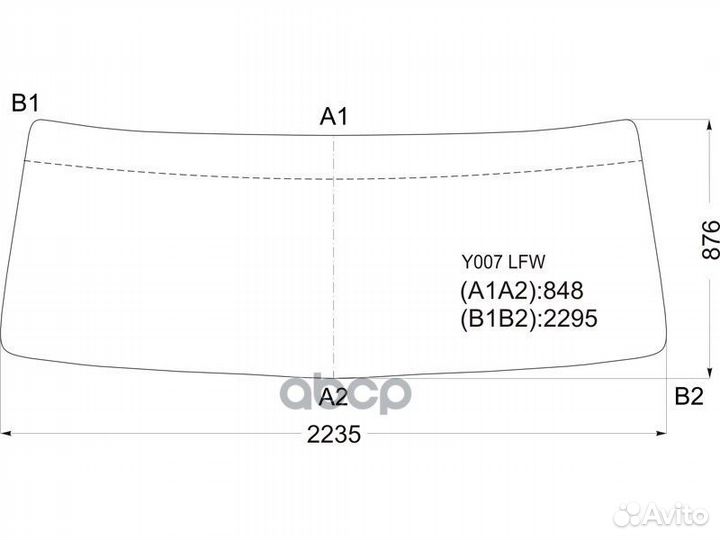Стекло лобовое hino super dolphin profia 01- Y0