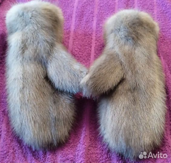 Варежки норковые