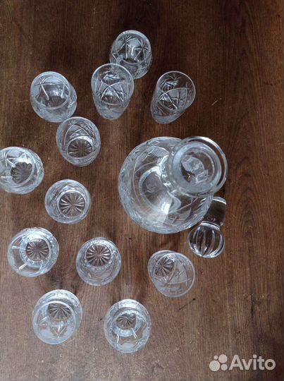 Графин хрустальный с рюмками