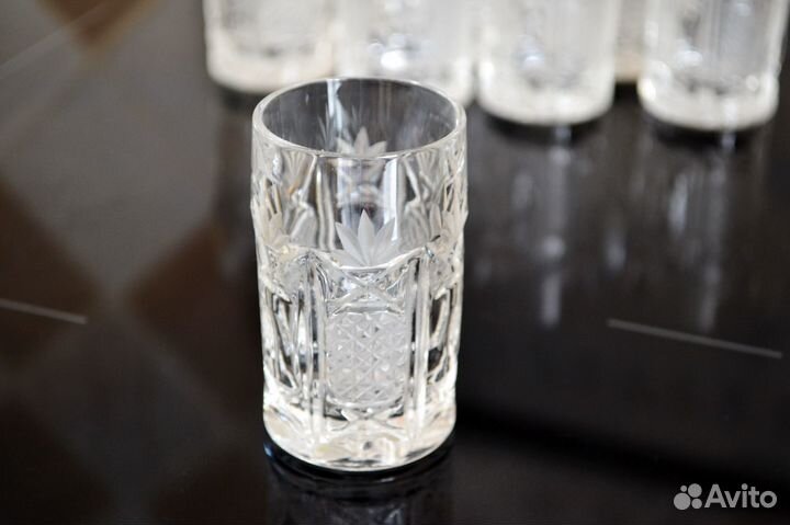 Хрустальные рюмки стопки 8 шт Барбара (Югославия)