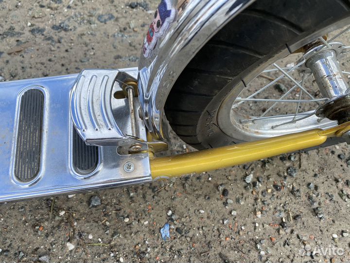 Самокат детский бу с надувнымм колесами