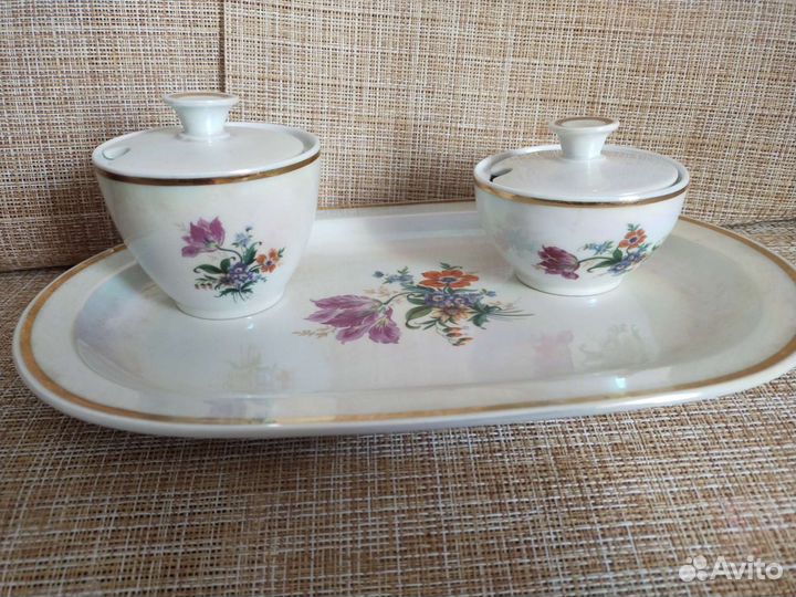 Столовый сервиз гдр,перламутр