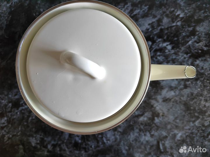 Заварочный чайник эмалированный новый