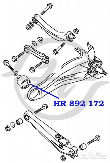 Сайлентблок зад прав / лев