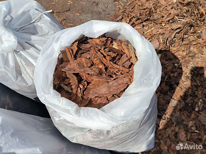 Мульча кора сосны