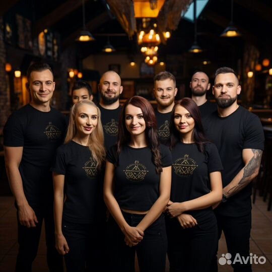 Печать на футболках для персонала