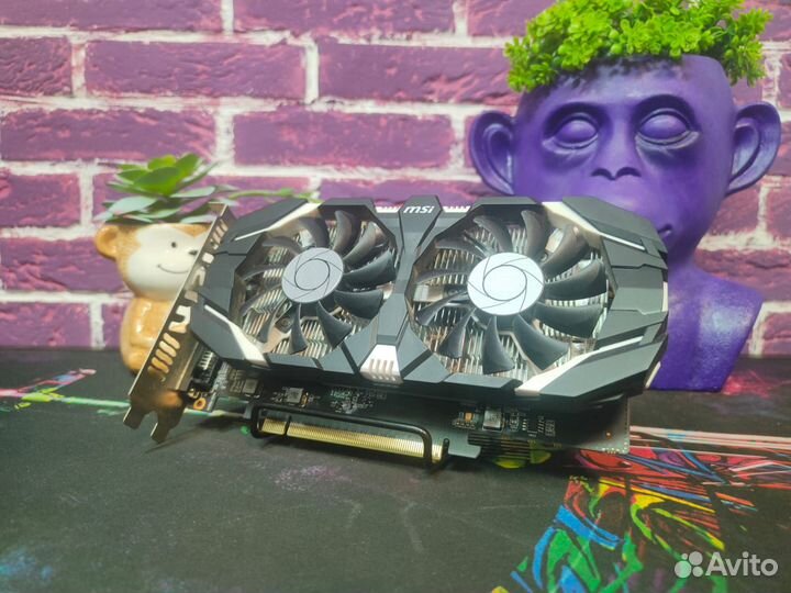 Видеокарта MSI GeForce GTX 1050 Ti 4GT OC