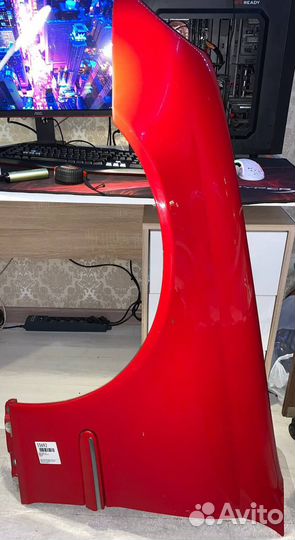 Крыло Mercedes Benz W203, Седан, Красное, Левое