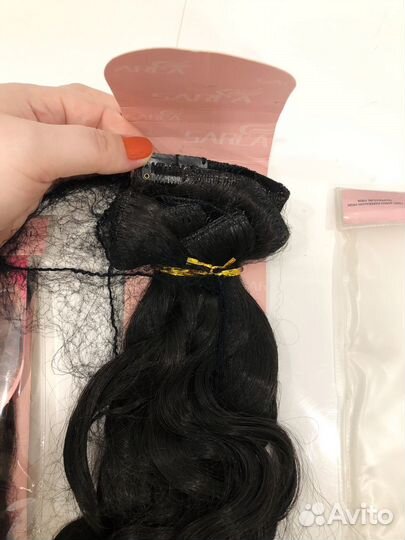 Волосы на заколках