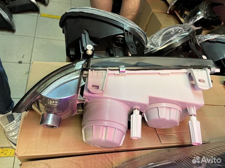 Фары 2110 Би линза+ангельские глазки