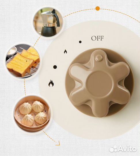 Плита газовая Naturehike 2 кВт, циклон, коричневая