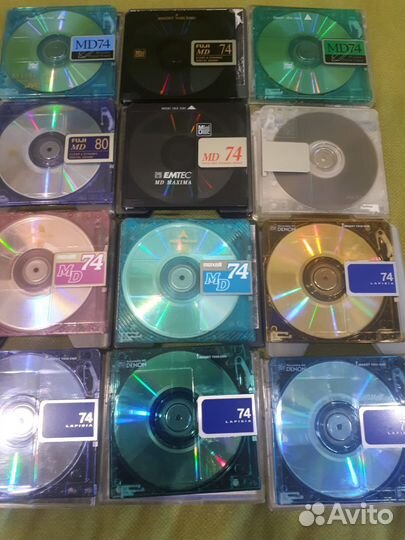 Минидиски MD -denon maxell tdk sony basf fuji