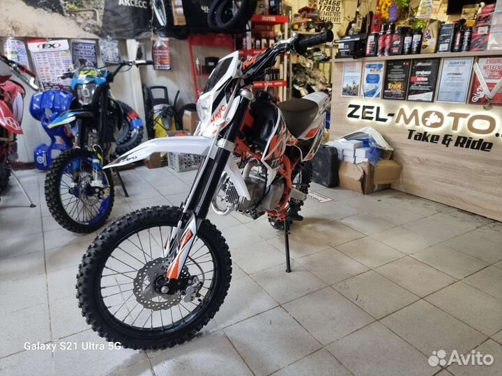 Питбайк Kayo basic TT125E 17/14 с электростартером