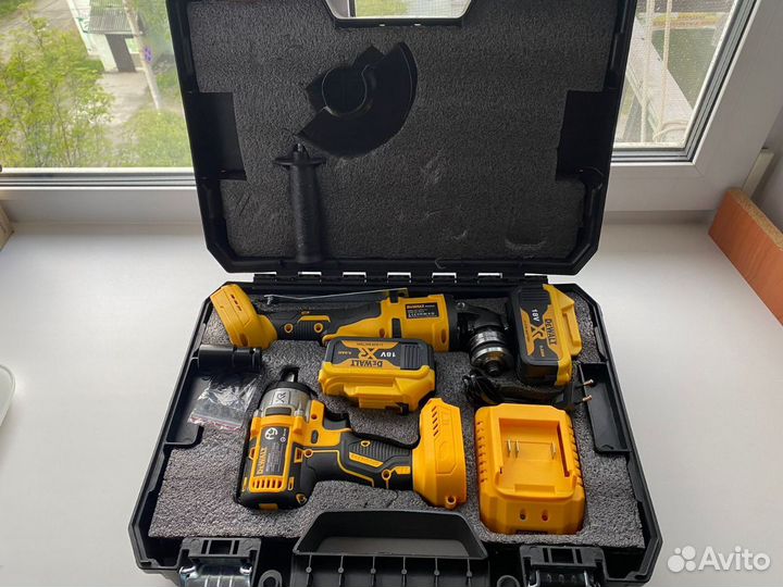 Набор 2в1 dewalt Болгарка Гайковёрт