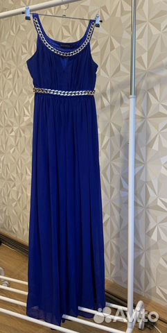 Платье синее