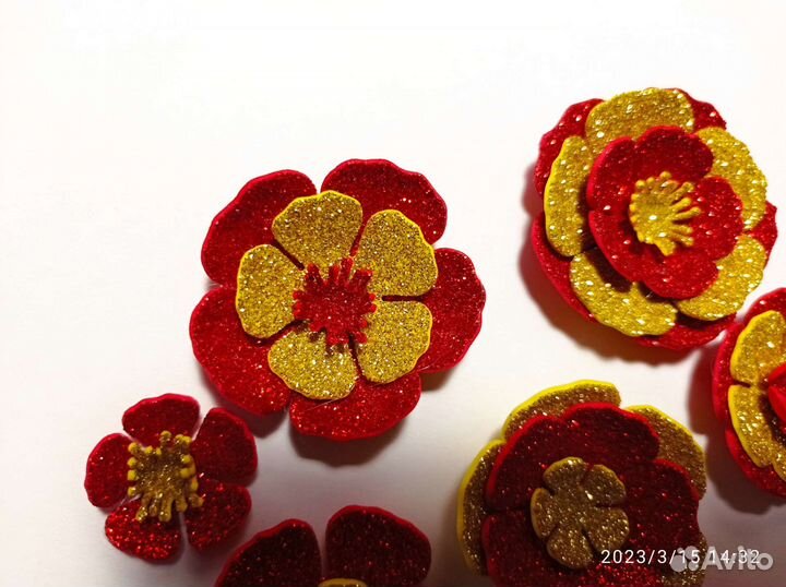 Цветы из фоамирана для скрапбукинга и поделок