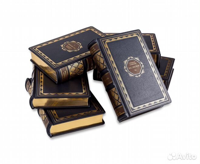 Н. С. Лесков. Собрание сочинений в 6 томах. (кожа)