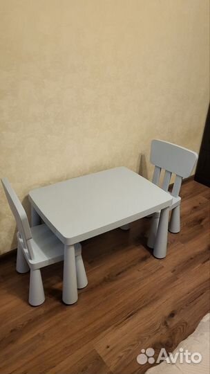 Детский стол со стулом IKEA