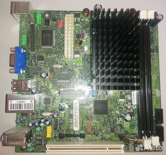Материнская плата mini ITX intel E210882,CPU D510M