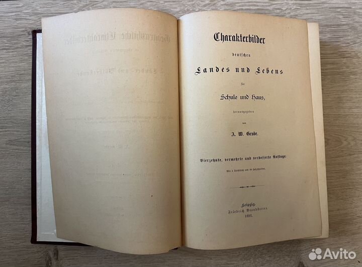 Антикварная книга на немецком языке. 1891 год