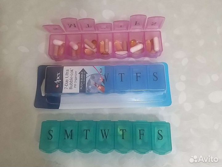 Айхёрб Таблетница - органайзер цвет синий