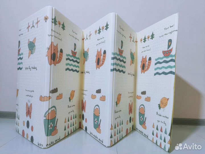 Складной коврик книжка детский, новый символы