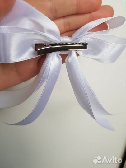 Бантик 2шт,на заколке или на резинке