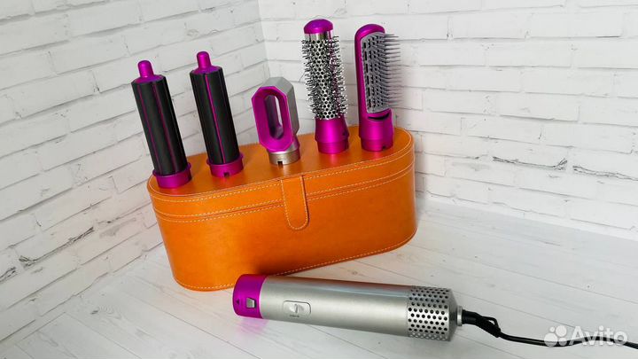Стайлер dyson 5в1 в кожаном кейсе Airwrap Complete