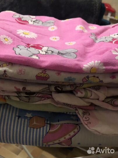 Детское пастельное белье Пеленки Пододеяльники