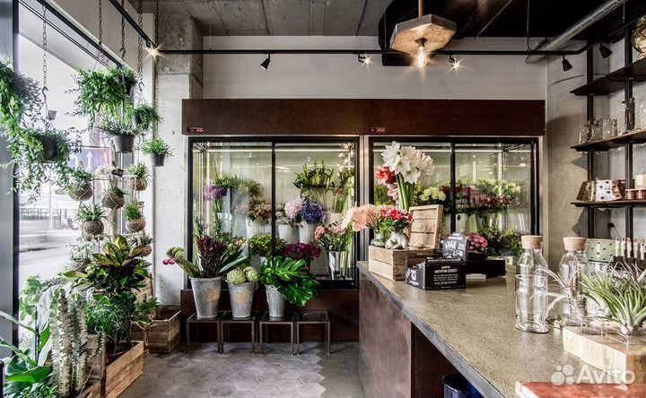 Магазин цветов, центр