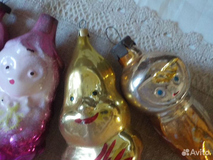 Елочные игрушки СССР мультяшки снегурочки