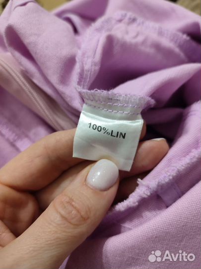 Льняной комбинезон XS