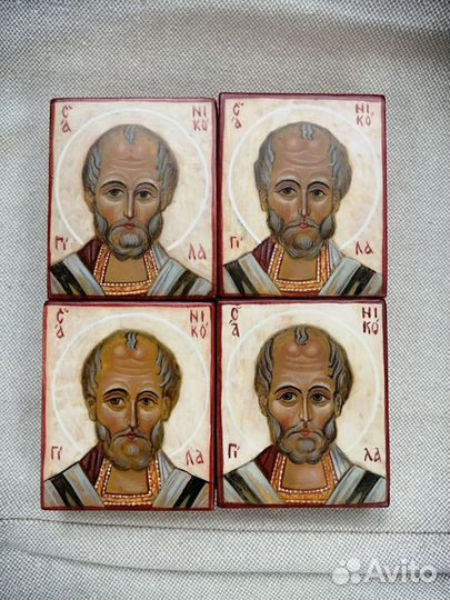 Икона Николая Чудотворца, ангел хранитель